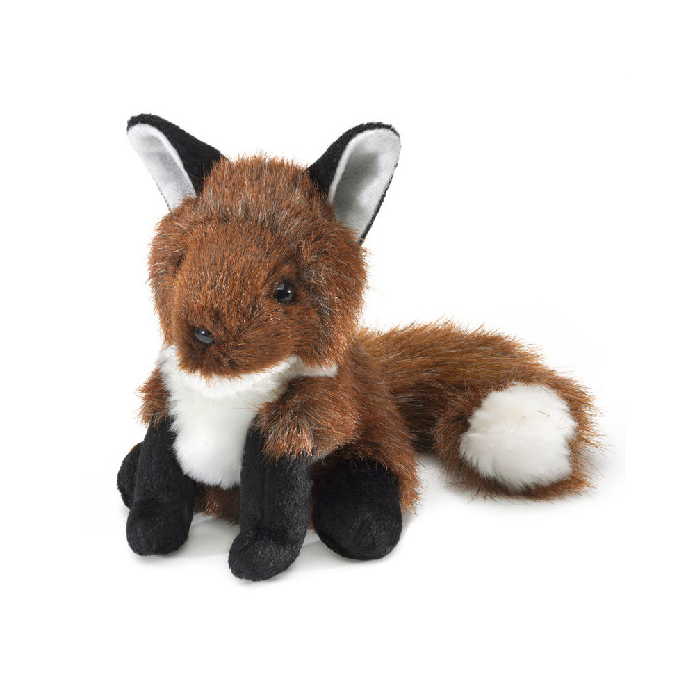 4pc Folkmanis Mini Fox Finger Puppet 10x10cm - Brown 3y+