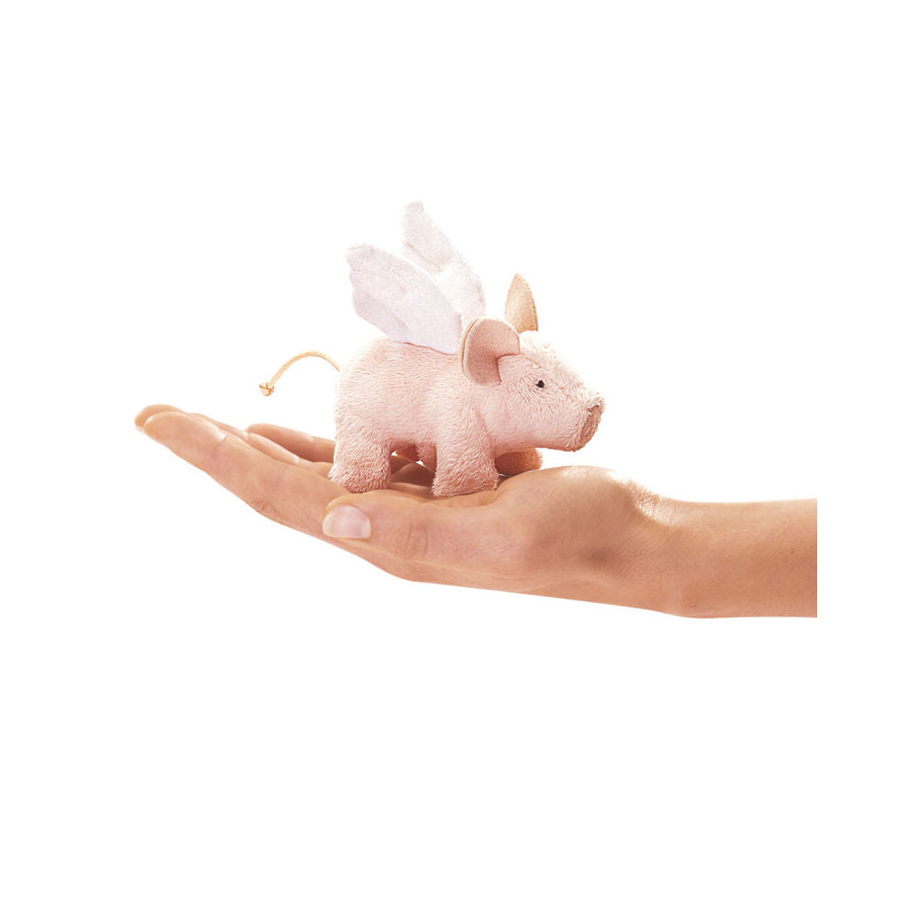 4pc Folkmanis Mini Winged Piglet Finger Puppet 9x10cm Kids Toy 3y+