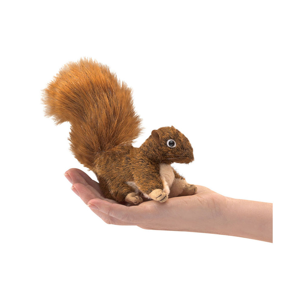 3pc Folkmanis Red Squirrel Finger Puppet 13cm Kids Toy 3y+