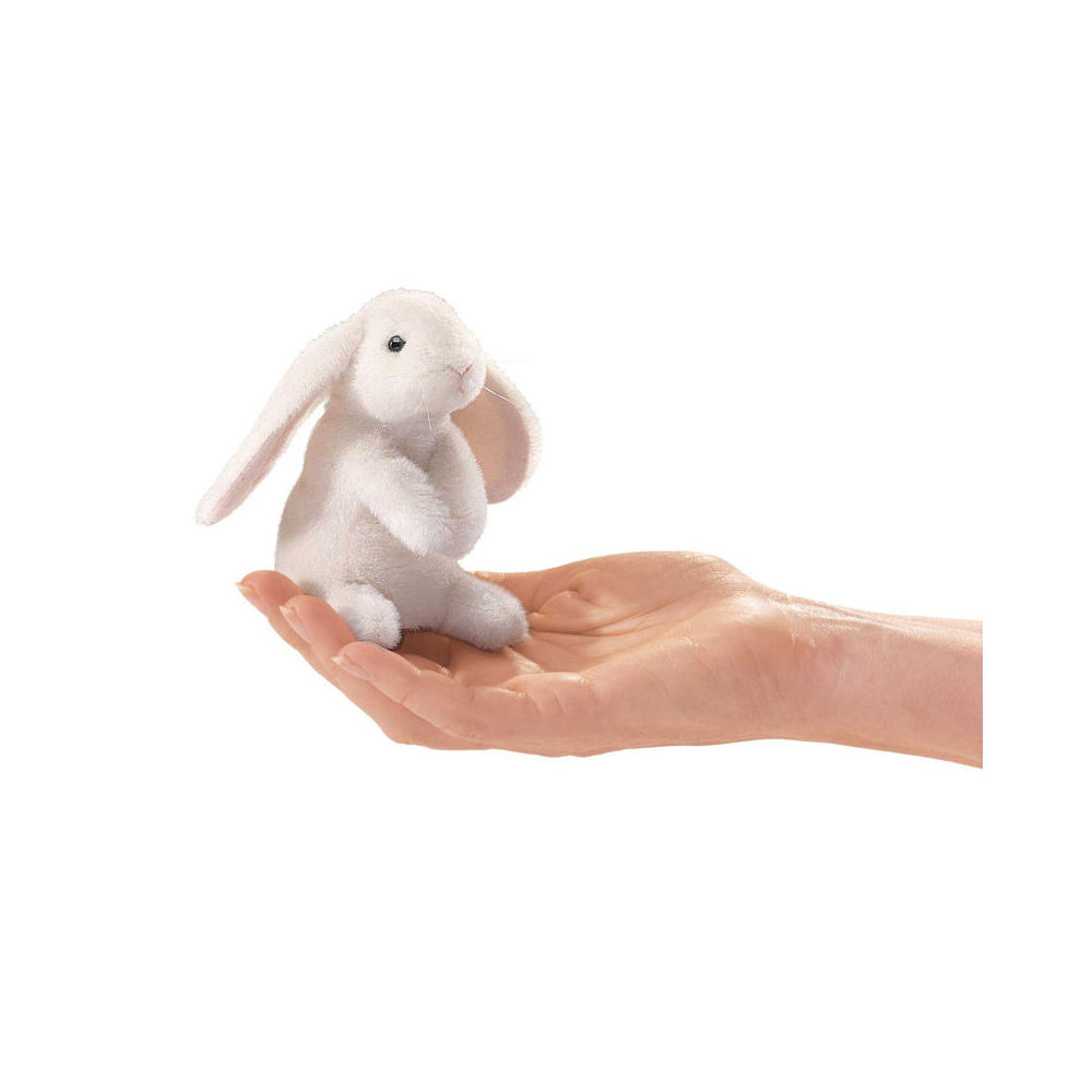 4pc Folkmanis Mini Lop Ear Rabbit Finger Puppet 9x10cm Kids Toy 3y+
