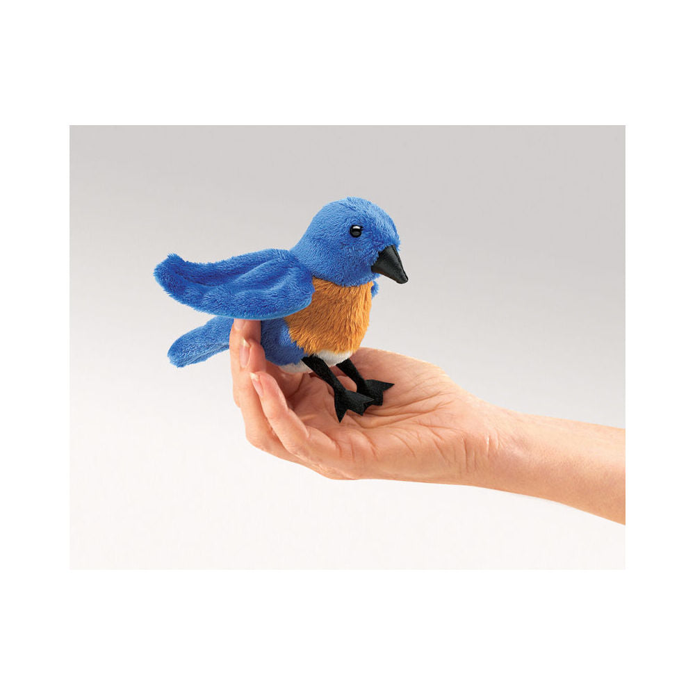 3pc Folkmanis Mini Bluebird Finger Puppet 13x8cm Kids Toy 3y+