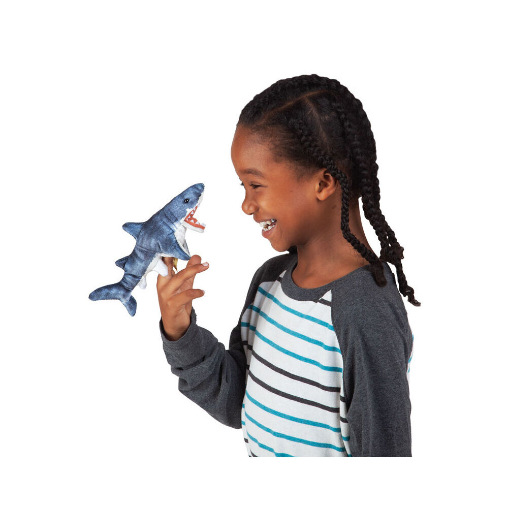 4pc Folkmanis Mini Shark Finger Puppet 20x10cm Kids Toy 3y+