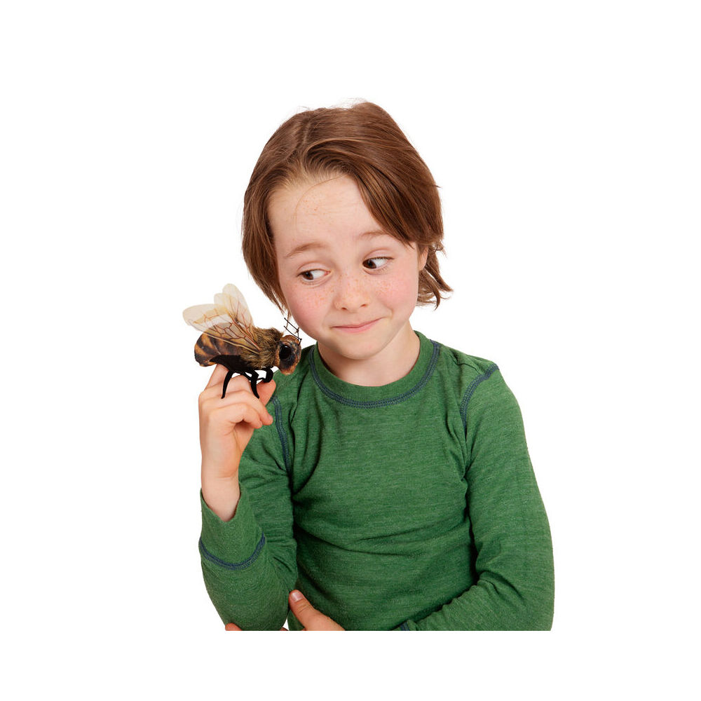 3pc Folkmanis Mini Bee Finger Puppet 5cm Kids Toy 3y+