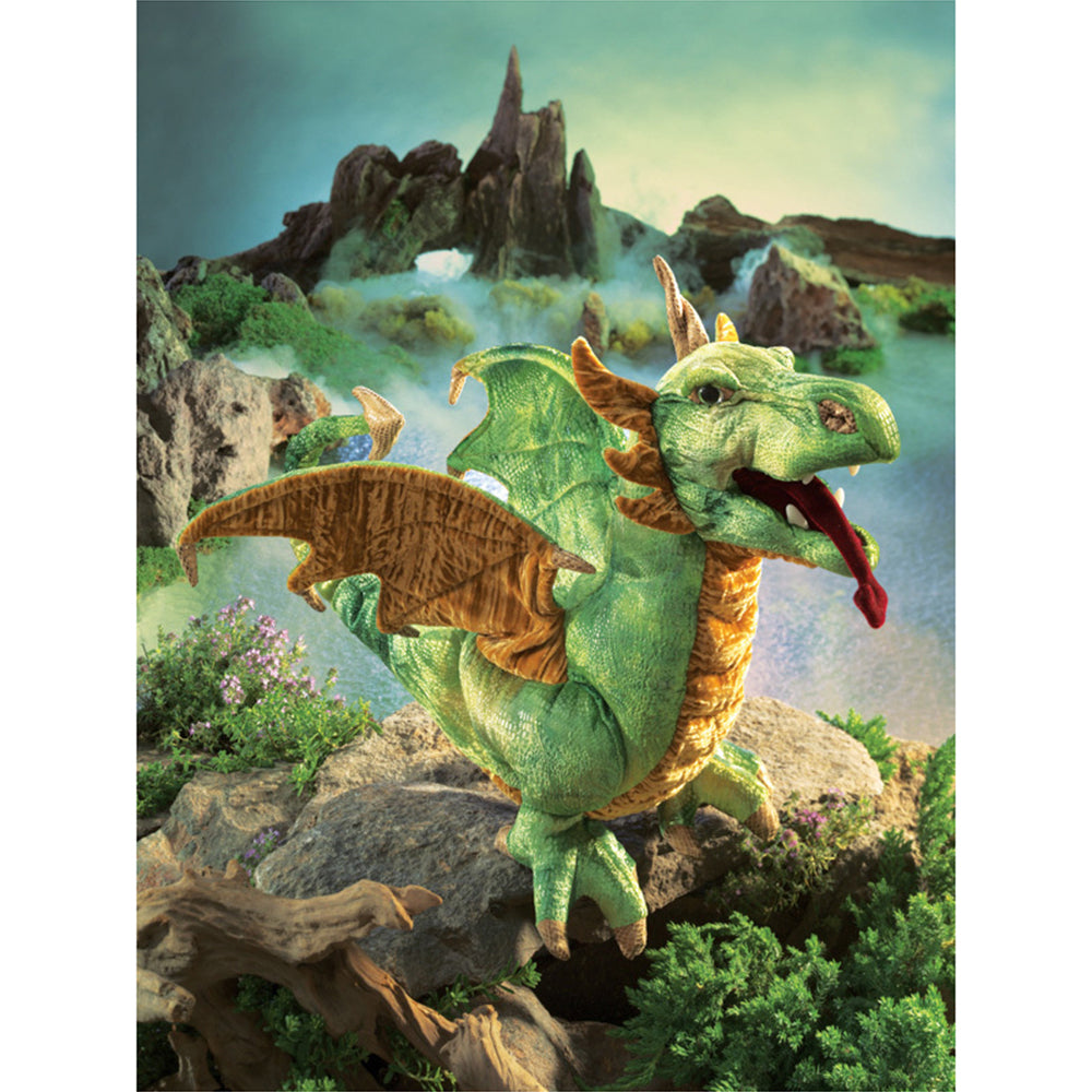 Folkmanis Wyvern Dragon 43cm Animal Hand Puppet Kids/Children Toy 3y+
