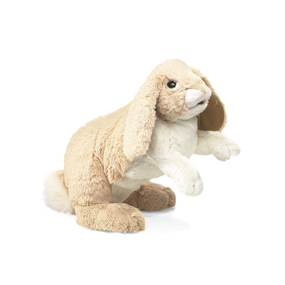 Folkmanis Floppy Bunny Rabbit Hand Puppet Kids Toy 43x20cm Brown 3y+
