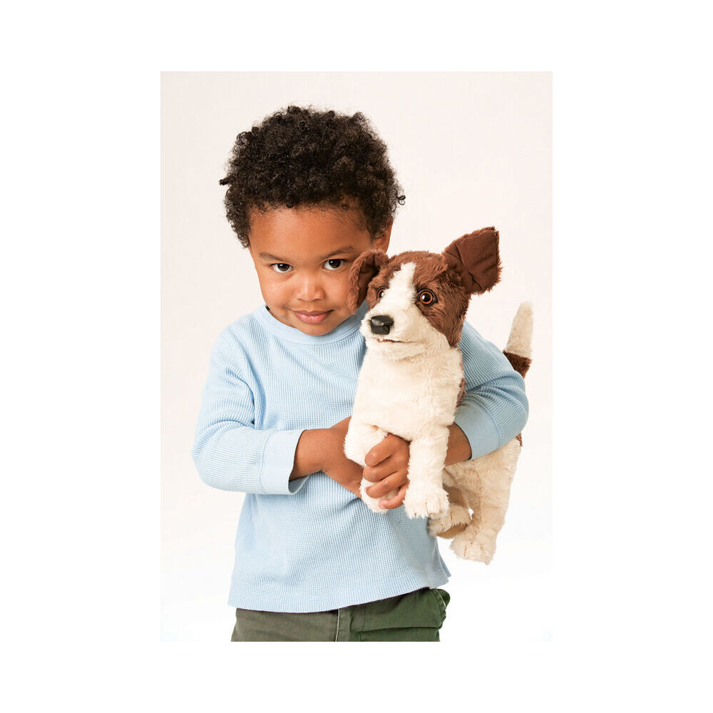 Folkmanis Jack Russell Smooth Coat Hand Puppet 33x13cm Toy 3y+