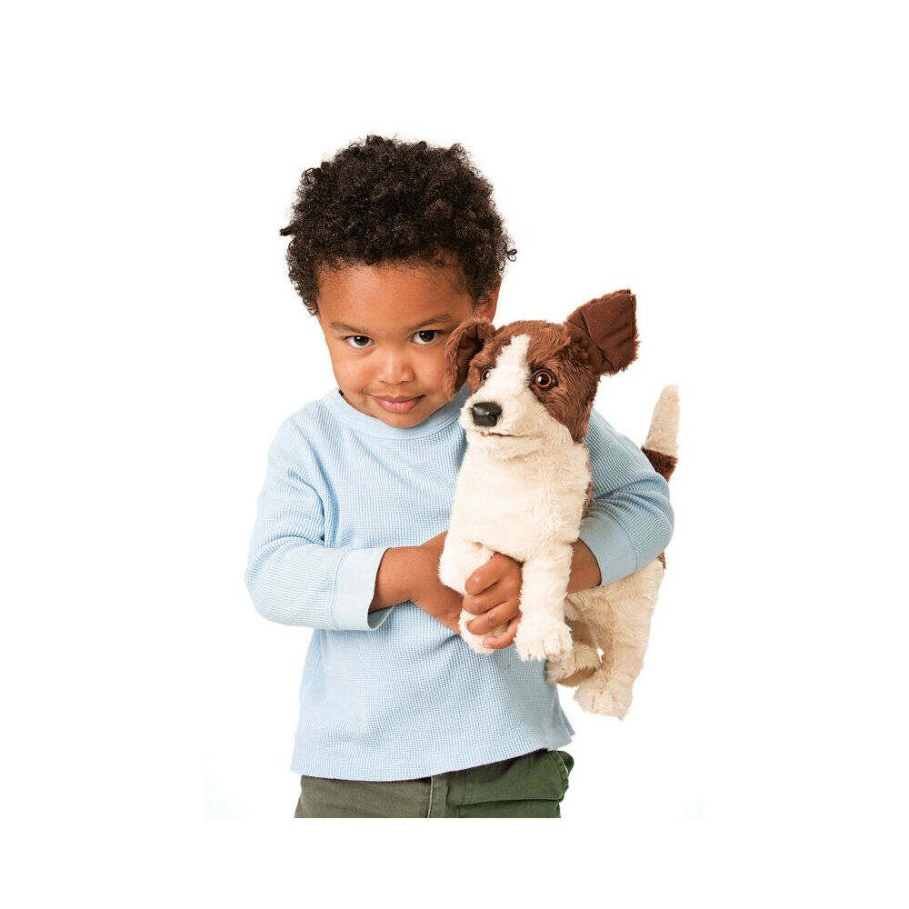 Folkmanis Jack Russell Smooth Coat Hand Puppet 33x13cm Toy 3y+