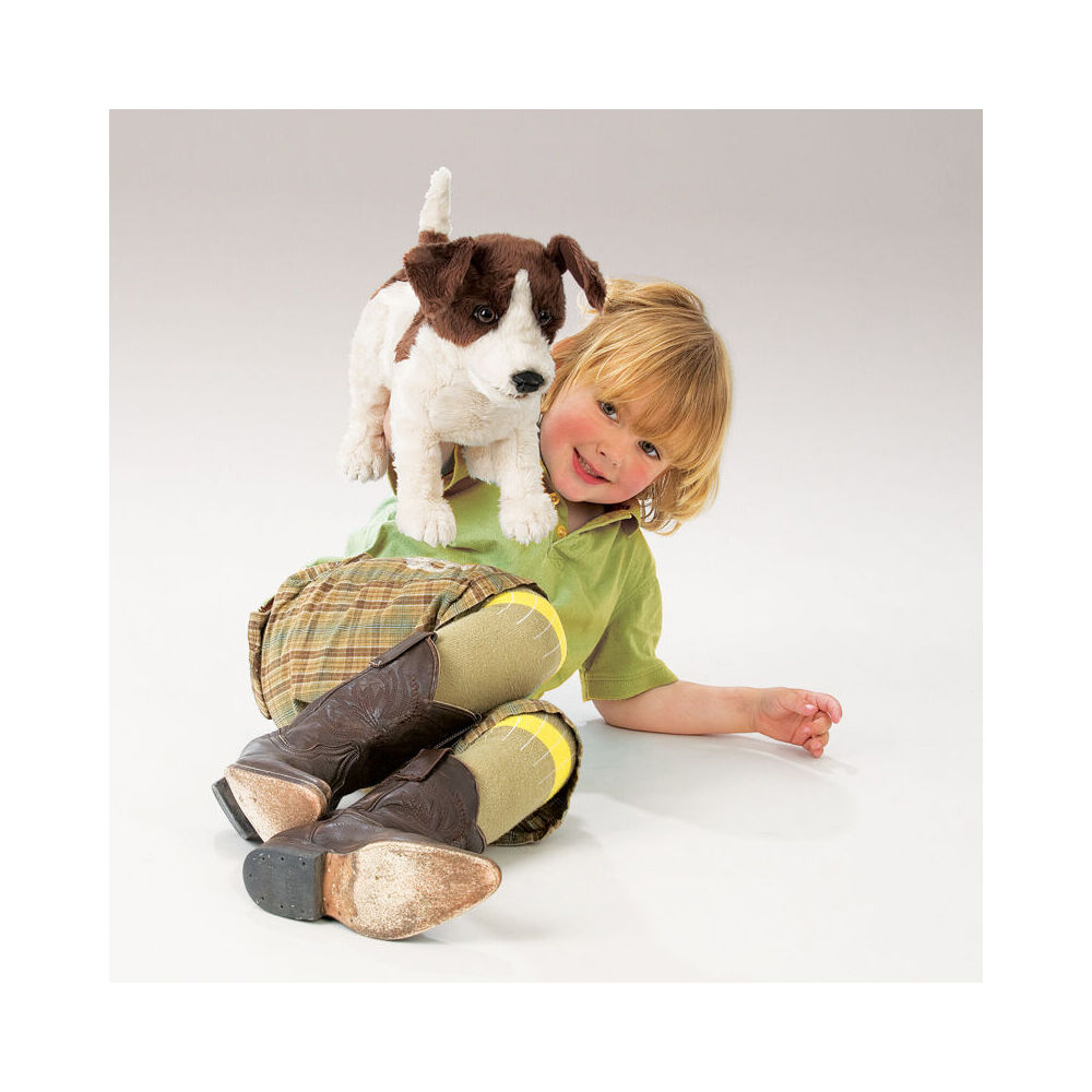 Folkmanis Jack Russell Smooth Coat Hand Puppet 33x13cm Toy 3y+