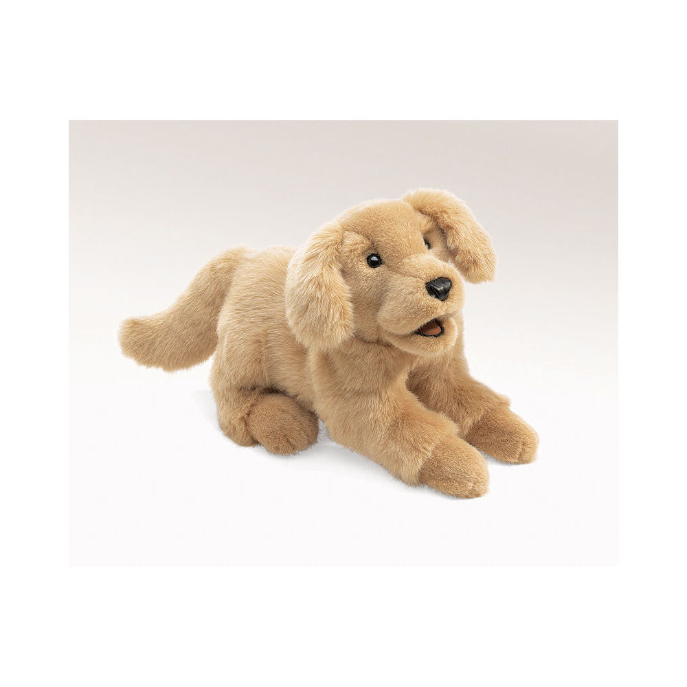 Folkmanis Golden Retriever Puppy Hand Puppet 43x18cm Brown 3y+