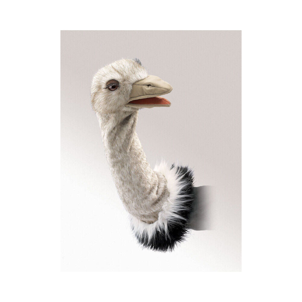 Folkmanis Ostrich Stage Hand Puppet 20x13cm White 3y+