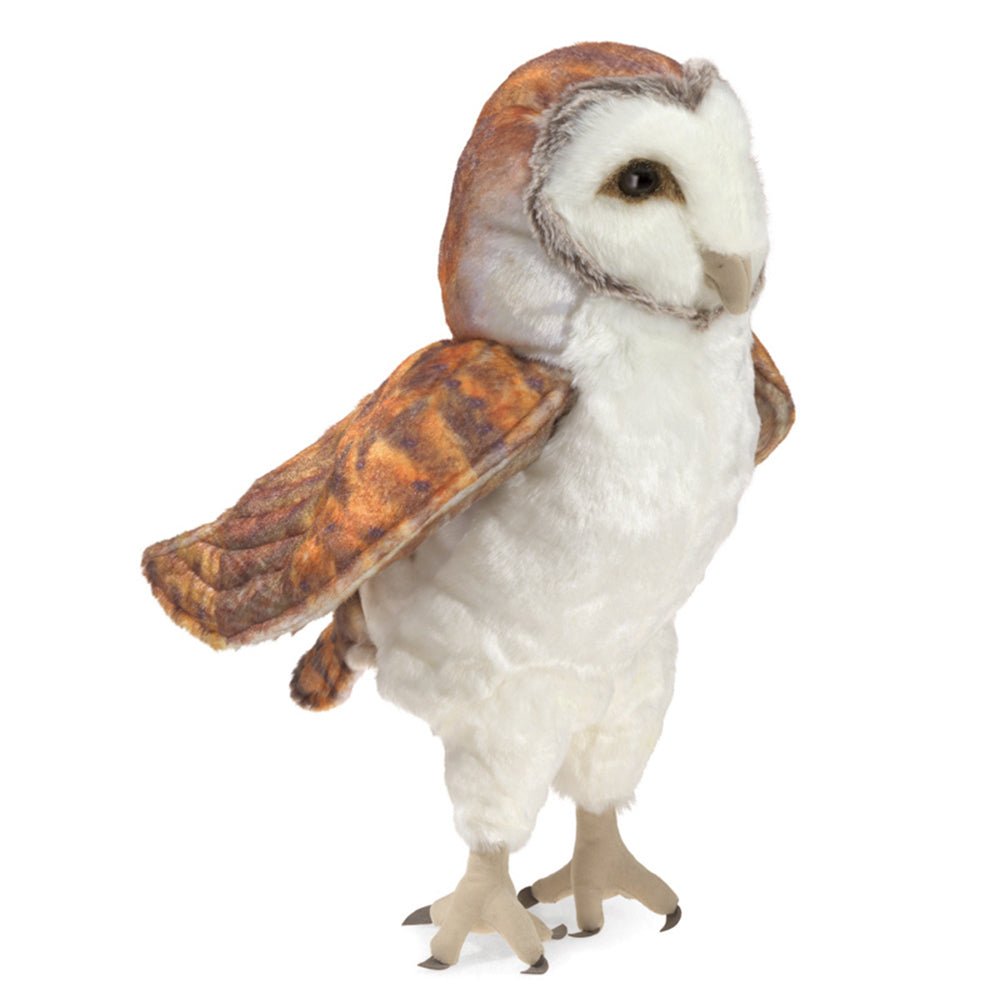 Folkmanis Barn Owl 36cm Animal Hand Puppet Kids/Children Toy 3y+