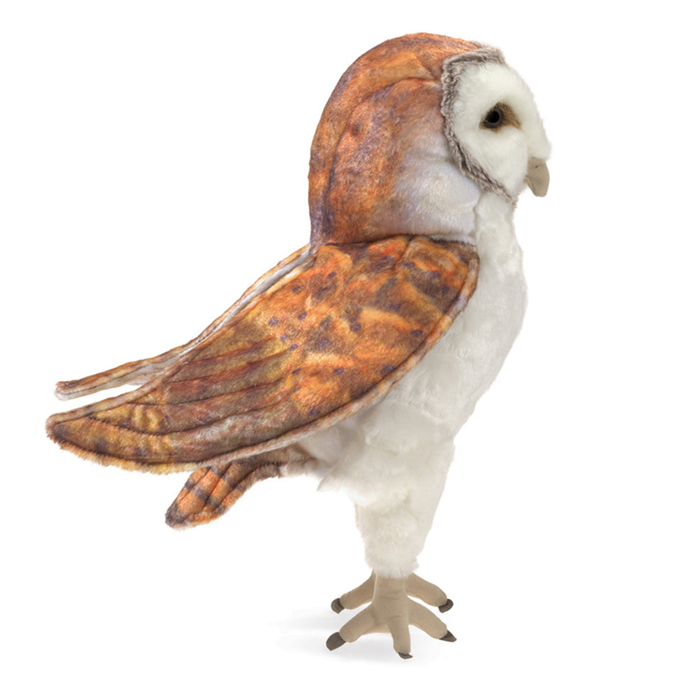 Folkmanis Barn Owl 36cm Animal Hand Puppet Kids/Children Toy 3y+