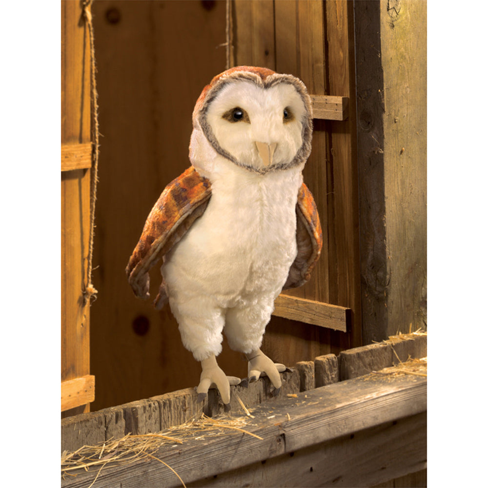Folkmanis Barn Owl 36cm Animal Hand Puppet Kids/Children Toy 3y+