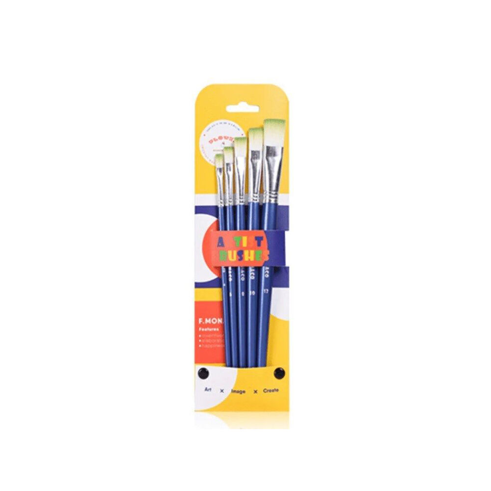 3x 5pc Flower Monaco Artist Paint Brush Set Kit Art & Craft Kids/Children - 3y+
