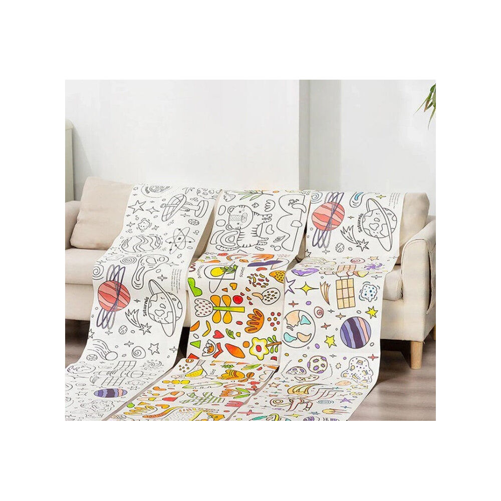 2x Flower Monaco 5m Nature Colouring Paper Roll Kids/Children Craft Painting 3y+