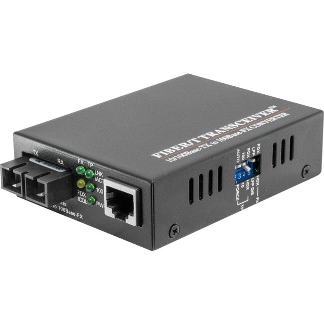 100M FIBRE MEDIA CONVERTER 10/100M SM DUAL FIBRE SC 20KM
