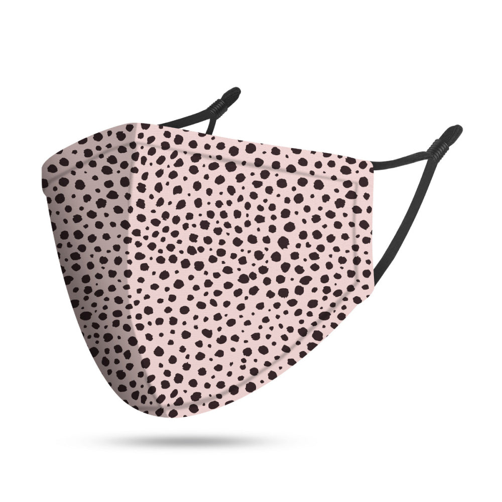 12PK Splosh Adult Reusable Face Mask w/ Adjustable Strap 12y+ Pink Dot