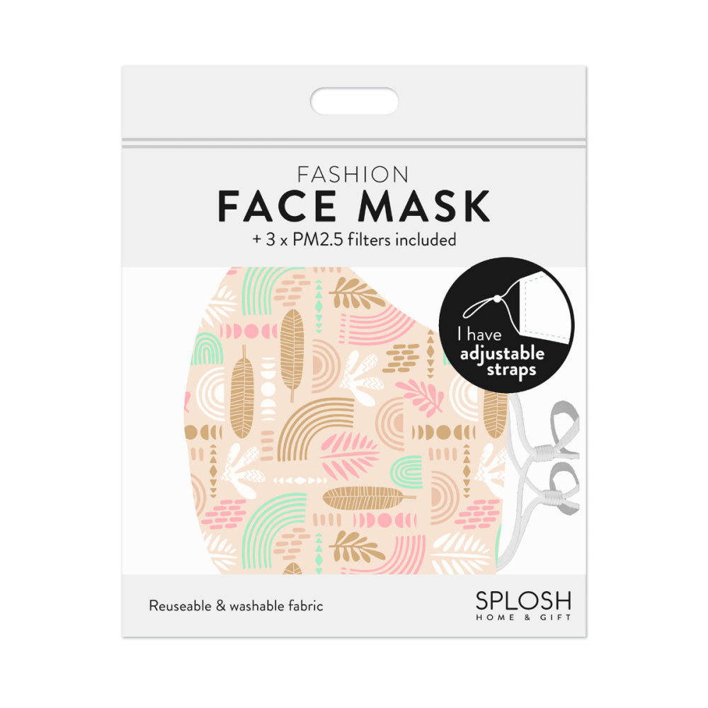 12PK Splosh Adult Reusable Face Mask w/ Adjustable Strap 12y+ Rainbow