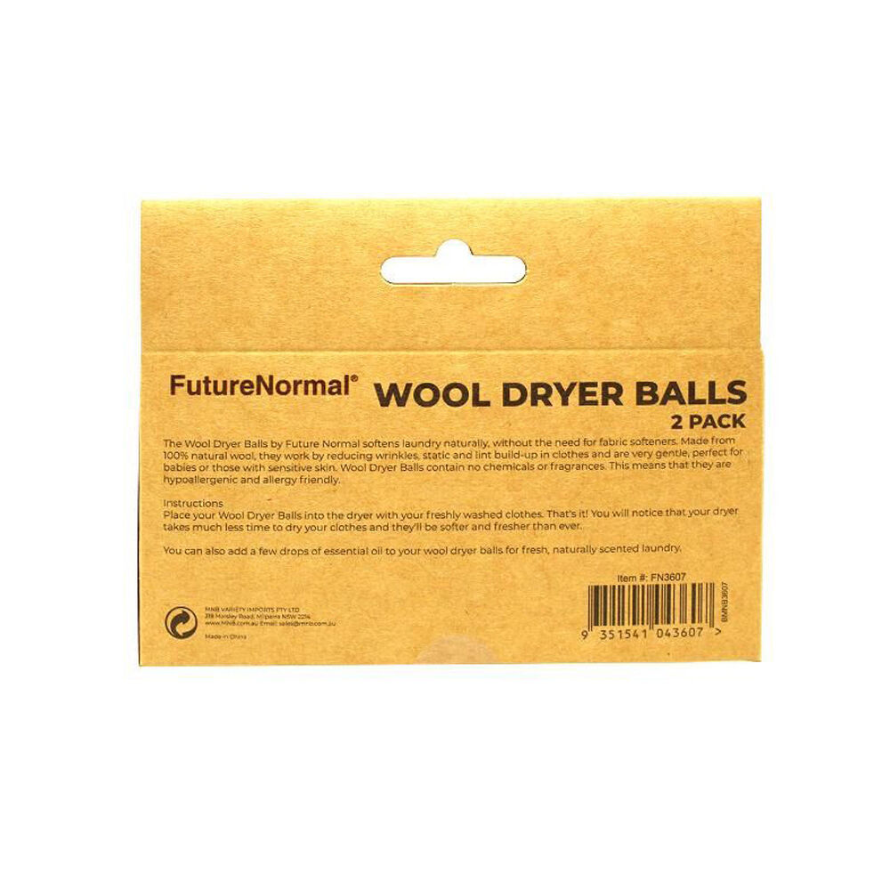 6x 2pc Future Normal Wool Dryer Balls