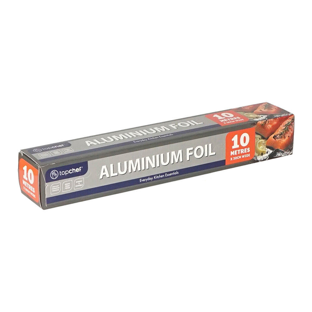 6PK Topchef Aluminum Foil Kitchen Food Wrapper Roll 10m