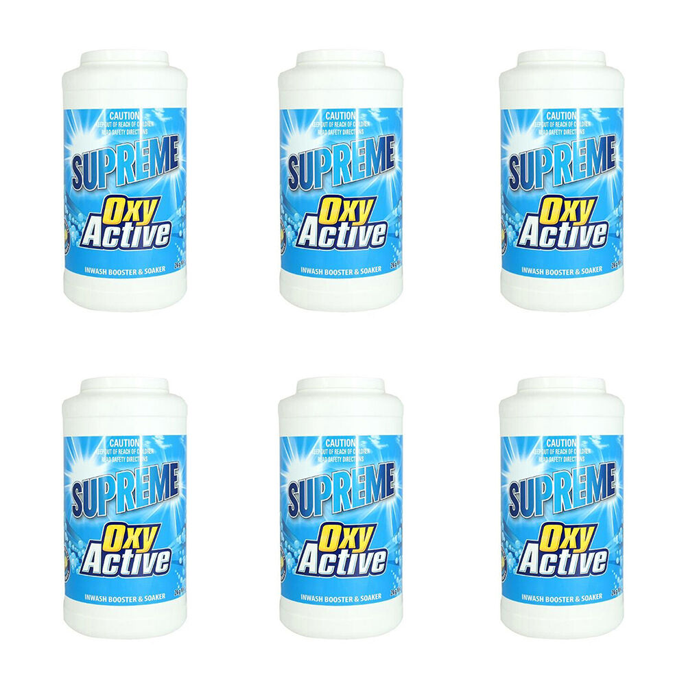 6PK Supreme Oxy Active Oxygen Stain Remover Cleaner 2kg
