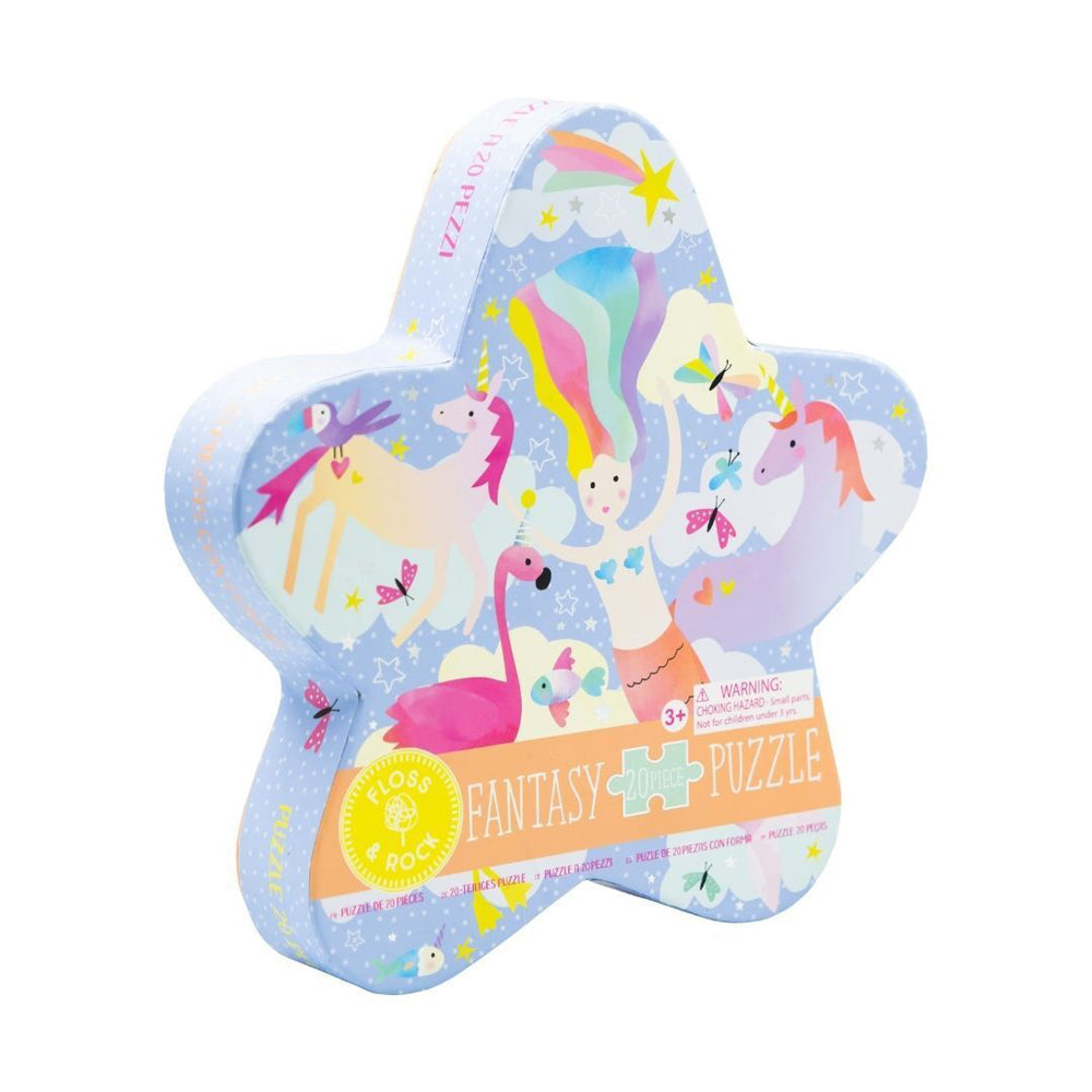 2x 20pc Floss & Rock Shaped Jigsaw Puzzle Game Fantasy 3+