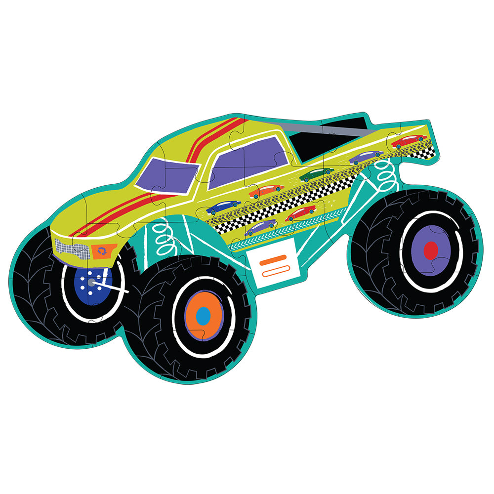 2x Floss Rock Shaped Jigsaw Puzzle Game Cars 3+