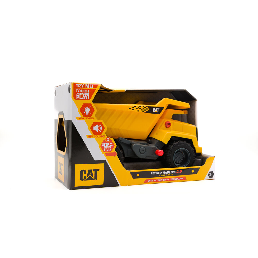 CAT Power Haulers 2.0 12" Dump Truck with Lights Sounds Kids/Children 3y+