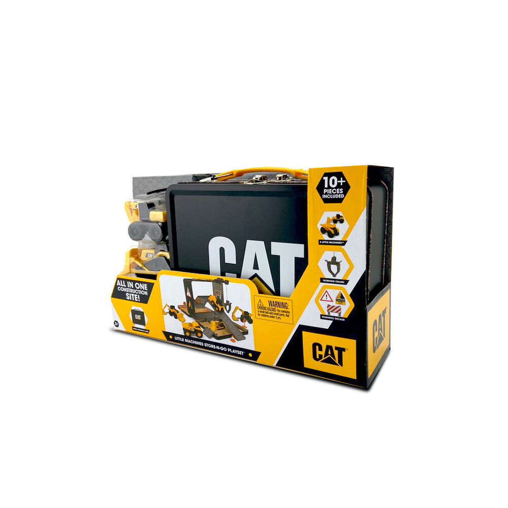 Cat Little Machines Store n Go Playset with 3 Vehicles Kids/Children 3y+