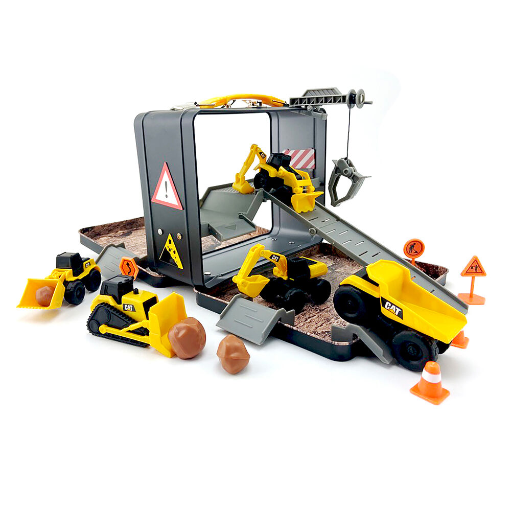 Cat Little Machines Store n Go Playset with 3 Vehicles Kids/Children 3y+