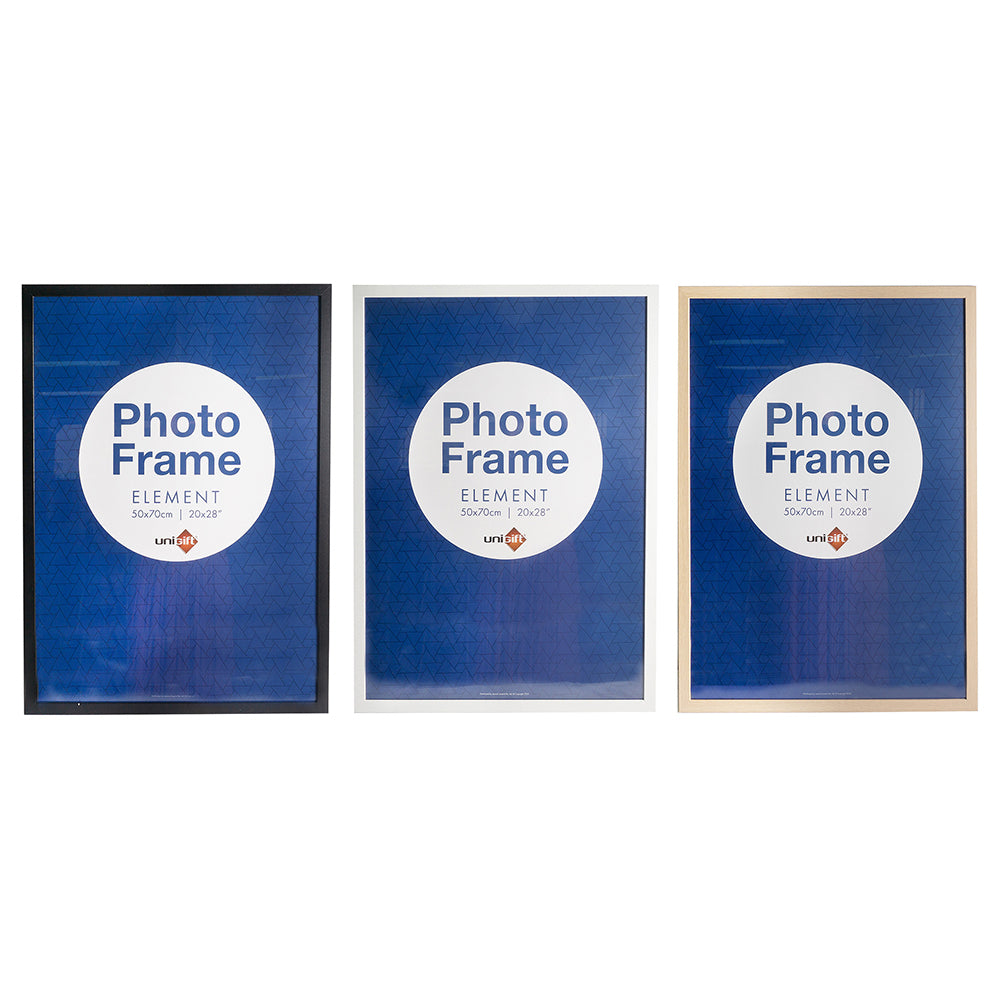 2PK Unigift Element 50x70cm MDF/Glass Picture Frame - Assorted