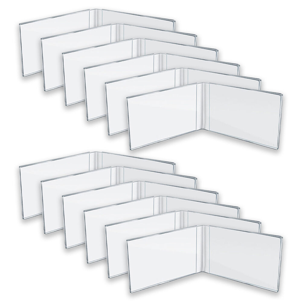 12PK Unigift Inspire Horizontal Double Picture Photo Frame 15x20cm Clear