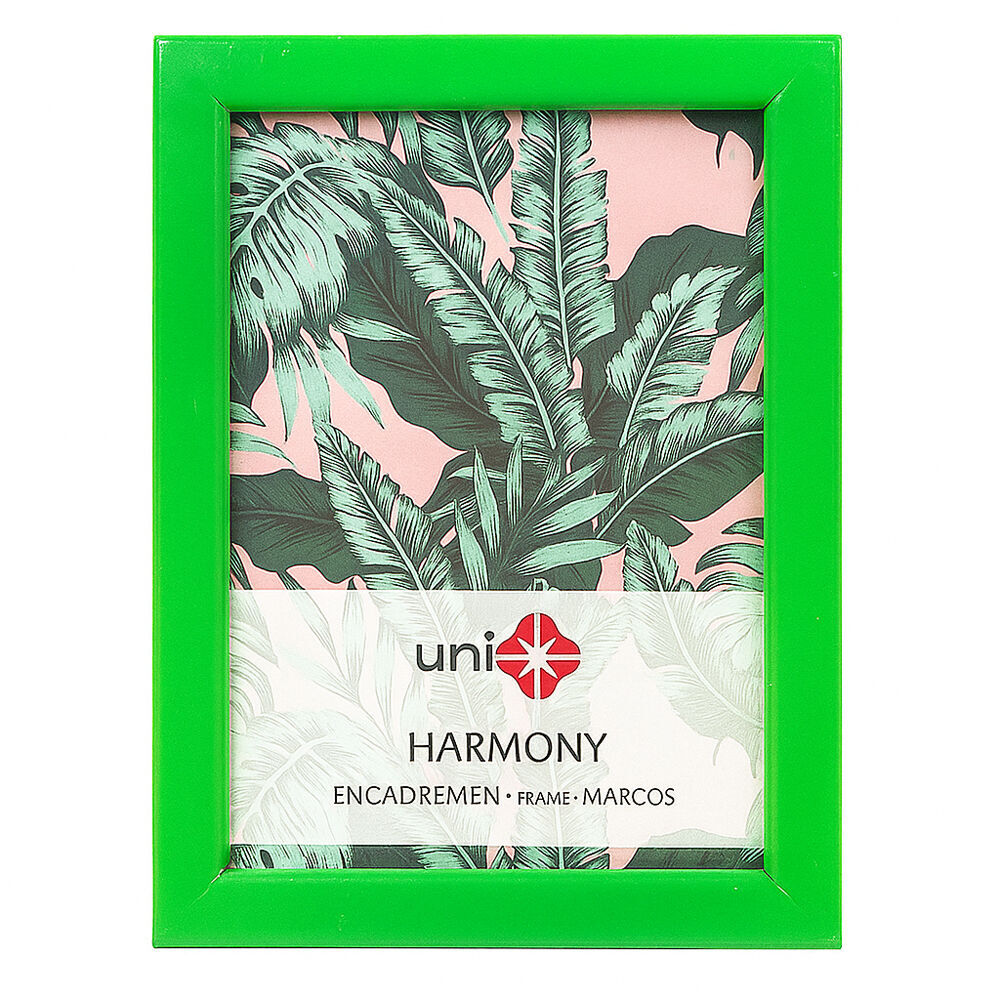 6PK Unigift Harmony Wooden/Glass Picture Photo Frame 10x15cm Bright Green