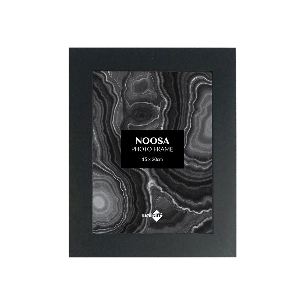 6PK Unigift Noosa 15x20cm MDF/Glass Picture Frame - Black