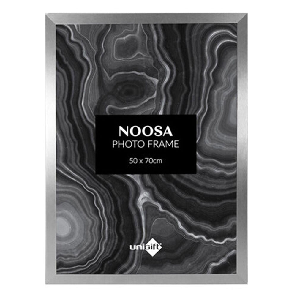 6PK Unigift Wooden Noosa Glass Picture Photo Frame 50x70cm Silver Pearl