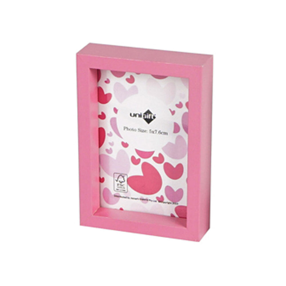 20PK Unigift 5x7.6cm Acrylic Mini Photo Frame Coloured - Assorted