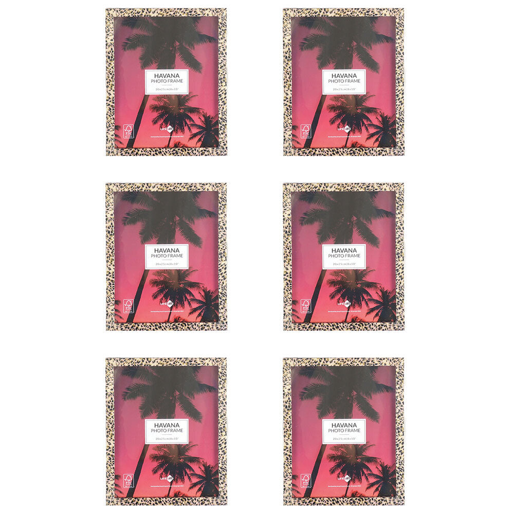 6PK Unigift Havana Home Photo/Picture Frame 20x25cm Assorted