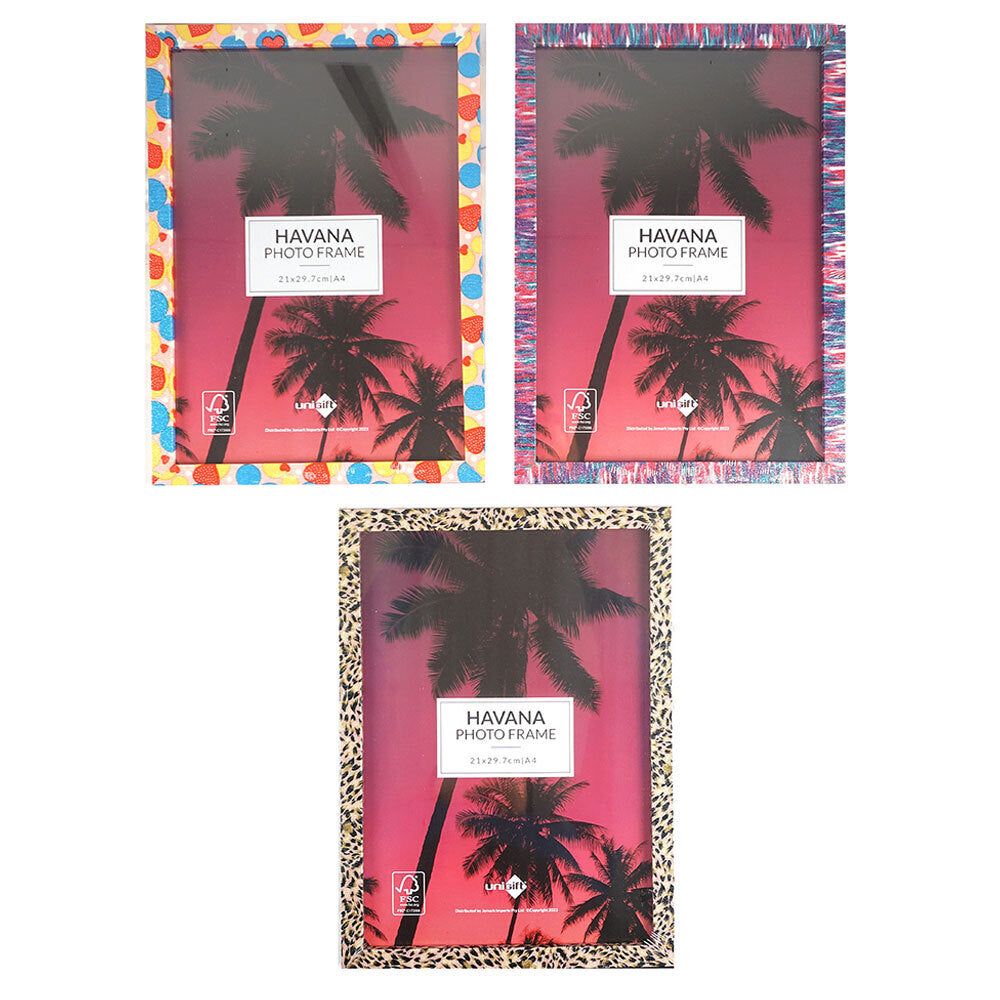 6PK Unigift Havana Home Photo/Picture Frame A4 Assorted