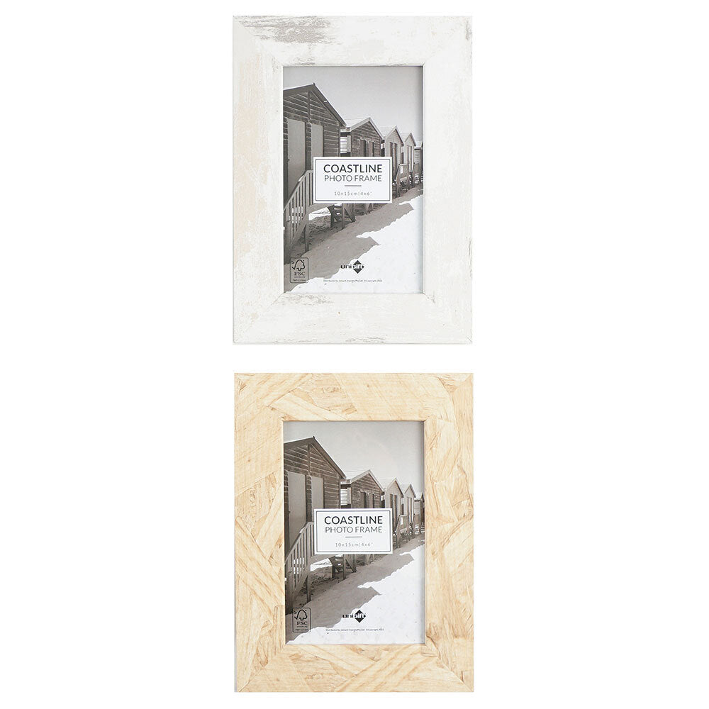 6PK Unigift Coastline Home Photo/Picture Frame 10x15cm Assorted