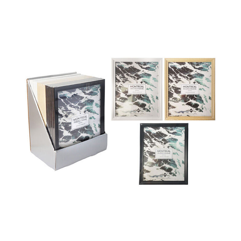 6PK Unigift Montreal Glass Home Decor Picture Photo Frame 20x25cm Assorted