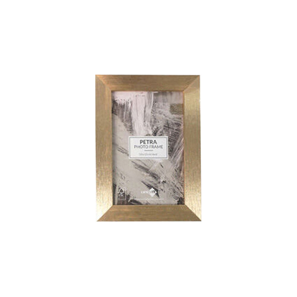 6PK Unigift Petra Wooden Picture Photo Frame 10x15cm Metallic Assorted