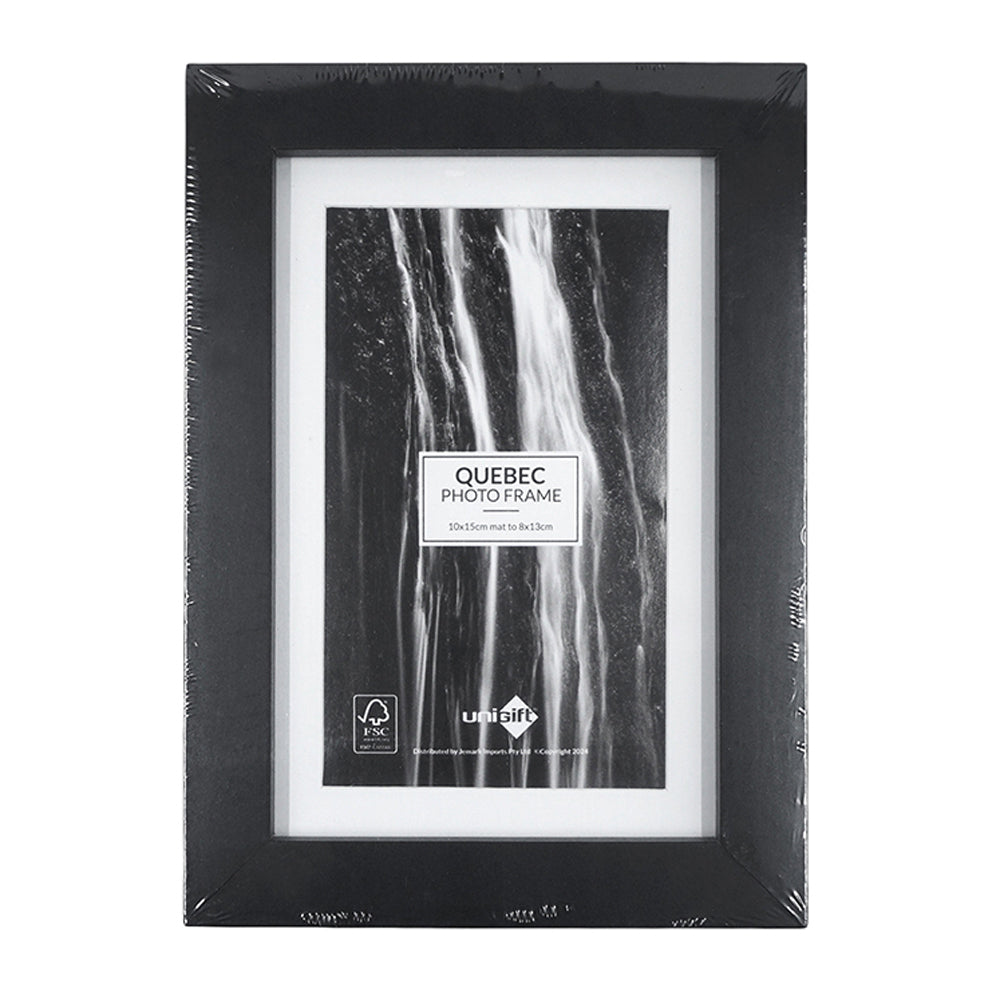 6PK Unigift 10x15cm Quebec Matboard Photo Picture Frame Assorted