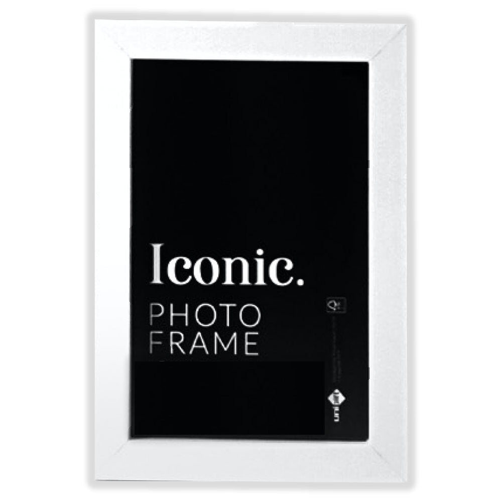 3PK Unigift 50x70cm Iconic MDF Acrylic Photo Frame Picture Holder - White