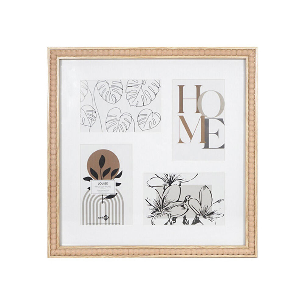 Unigift Louise Collage 4-Opening Photo Frame Square 33cm - Brown