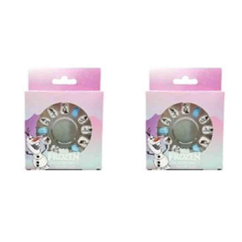 2x 12pc Disney Frozen Nails Olaf Adhesive False Press-On Art Manicure Kids/Girls
