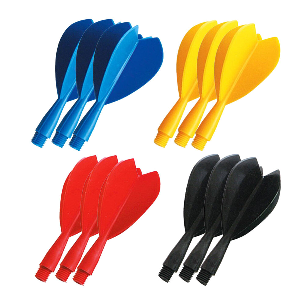10x 3pc Formula Sports Plastic Pub Dart Flights Standard Shape 1/4in Assorted