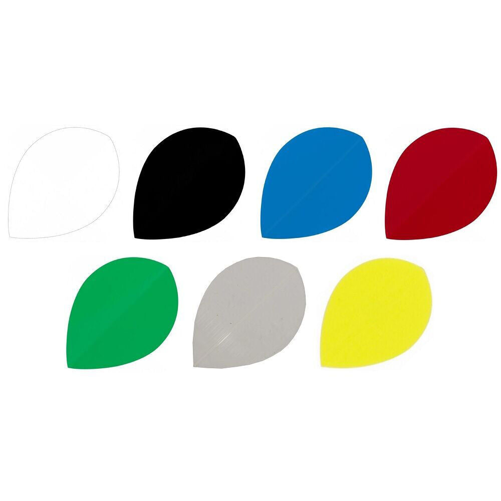 10x 3pc Formula Sports Polyester Plain Dart Flights Pear Shape Assorted