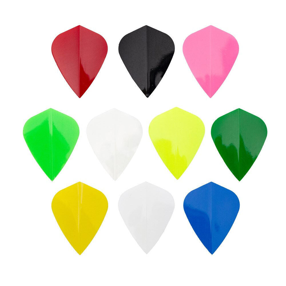 10x 3pc Formula Sports Polyester Plain Dart Flights Kite Shape Assorted