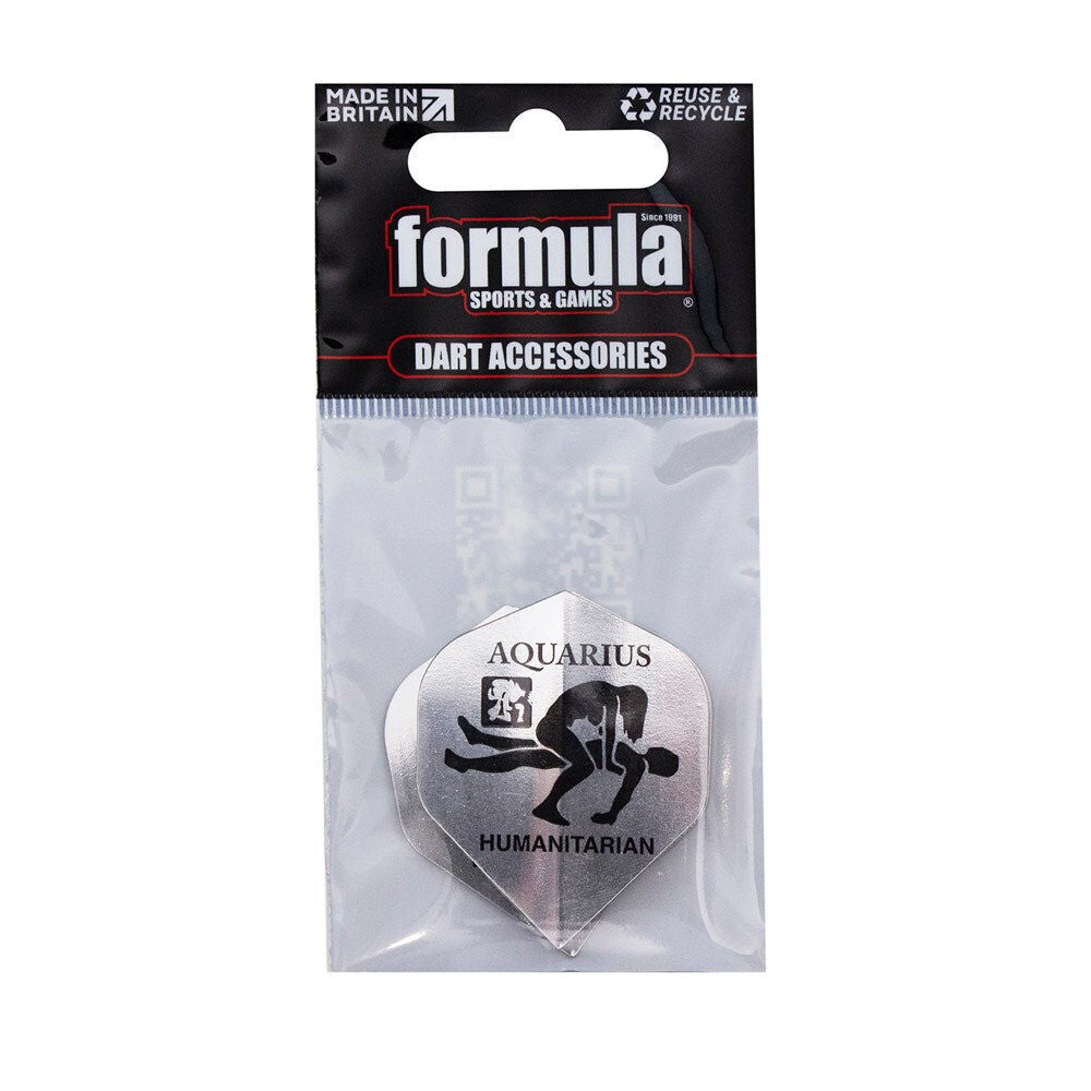 10x 3pc Formula Sports Metallic Zodiac Dart Flights Standard Shape Assorted