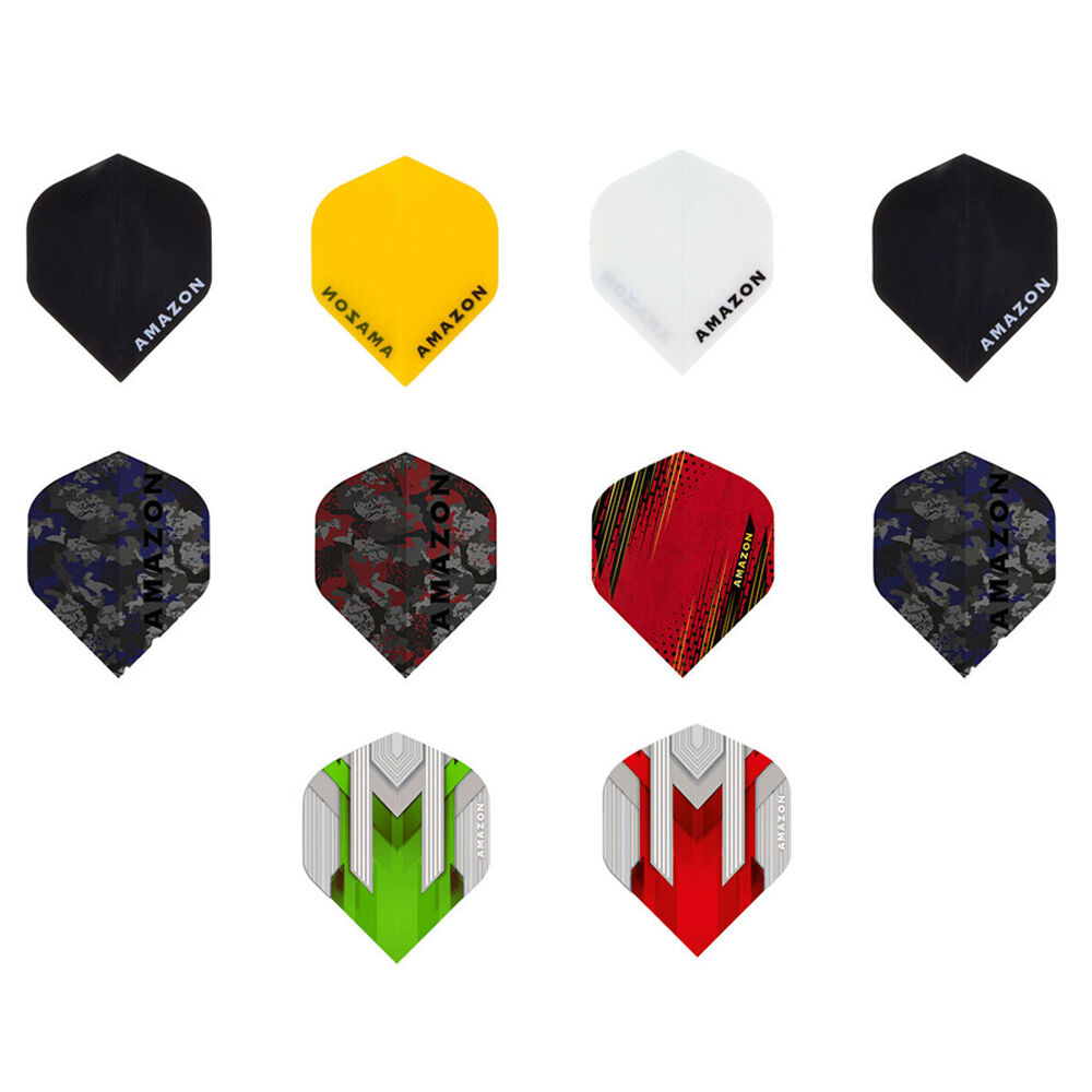10x 3pc Formula Sports Amazon Dart Flights Standard Shape Assorted